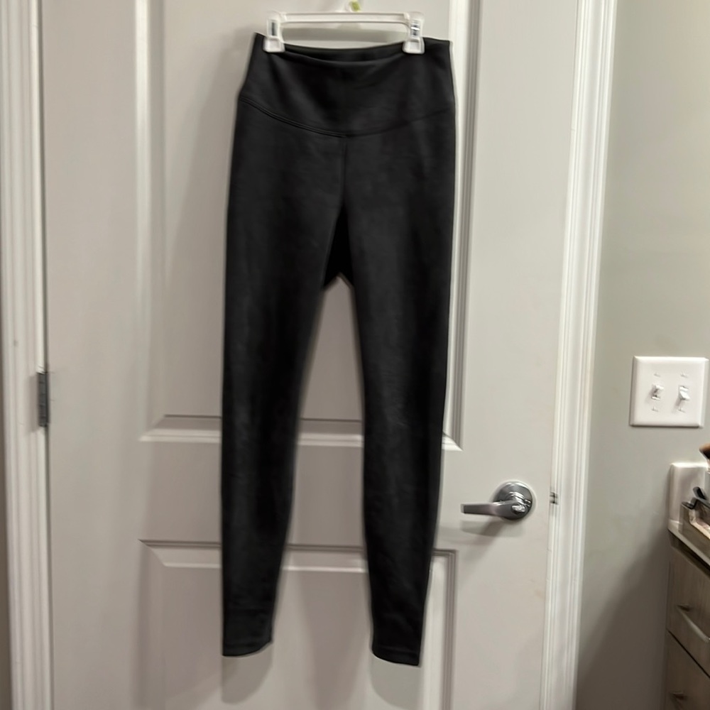 White House black market suede runway leggings